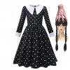 Addams Children Dress Movie Wednesday Costume for Girls Kids Halloween Carnival Cosplay Black Costume Party Dresses.jpg 640x640.jpg (6)