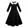 Addams Children Dress Movie Wednesday Costume for Girls Kids Halloween Carnival Cosplay Black Costume Party Dresses.jpg 640x640.jpg