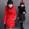 2018 New Winter Big Girls Warm Thick Jacket Outwear Clothes Cotton Padded Kids Teenage Coat Children 1