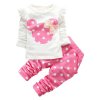 KEAIYOUHUO Children Clothing Sets Costumes For Kids Sport Suits Girls Clothes Sets Cartoon Baby Girls Clothes pink