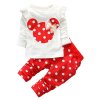 KEAIYOUHUO Children Clothing Sets Costumes For Kids Sport Suits Girls Clothes Sets Cartoon Baby Girls Clothes red