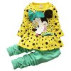 KEAIYOUHUO Children Clothing Sets Costumes For Kids Sport Suits Girls Clothes Sets Cartoon Baby Girls Clothes Yellow