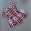 Wine red dress fits 43 45cm American girl Zapf Baby Born doll clothes 4