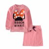 2018 baby clothes set Autumn Girls clothing Minnie bow skirt suit children suit children suit wholesale 5