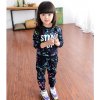 Winter Girls Clothes Sets 2Pcs Long Sleeve Tracksuit For Kids Clothes Sport Suits Children Clothing Girls Black