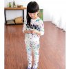 Winter Girls Clothes Sets 2Pcs Long Sleeve Tracksuit For Kids Clothes Sport Suits Children Clothing Girls White