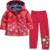 Girls Clothing Raincoat Sets Autumn Girls Clothes Set Hoodie Jackets Pants Kids Clothes Sport Suit Children 3