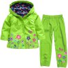 Girls Clothing Raincoat Sets Autumn Girls Clothes Set Hoodie Jackets Pants Kids Clothes Sport Suit Children 6