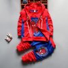 New Spiderman Baby Boys Clothing Sets Cotton Sport Suit For Boys Clothes Spring Spider Man Costumes Blue