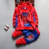 New Spiderman Baby Boys Clothing Sets Cotton Sport Suit For Boys Clothes Spring Spider Man Costumes 3