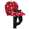 High Qulity Tracksuit For Girls Clothes Christmas Suits Children Clothing Sets Girls Sport Suit Costume For Red (2)