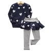 High Qulity Tracksuit For Girls Clothes Christmas Suits Children Clothing Sets Girls Sport Suit Costume For Navy Blue (2)