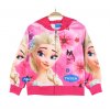 Dívčí mikina na zip FROZEN 2 (Elsa a květiny), s kapucí