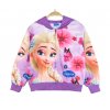 Dívčí mikina na zip FROZEN 2 (Elsa a květiny), s kapucí