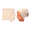 Čepice s nákrčníkem bavlna, Little Bear, Baby Nellys, cappuccino (Velikost koj oblečení 86/92 (18-24m))