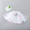 Infant Tutu Skirt Baby Girls Mini Dress with Balls Girls Tutu Skirt Princess Party Ballet Dance white