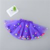 Infant Tutu Skirt Baby Girls Mini Dress with Balls Girls Tutu Skirt Princess Party Ballet Dance Deep purple