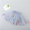 Infant Tutu Skirt Baby Girls Mini Dress with Balls Girls Tutu Skirt Princess Party Ballet Dance gray