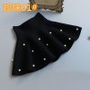 2018 New Fall and Winter Children s Clothing Girls Fashion Casual Knit Skirt Bottoming Pearl Princess 01 Black