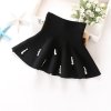 2018 New Fall and Winter Children s Clothing Girls Fashion Casual Knit Skirt Bottoming Pearl Princess 03 black