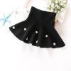 2018 New Fall and Winter Children s Clothing Girls Fashion Casual Knit Skirt Bottoming Pearl Princess 04 black