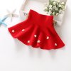 2018 New Fall and Winter Children s Clothing Girls Fashion Casual Knit Skirt Bottoming Pearl Princess 04 red