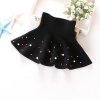 2018 New Fall and Winter Children s Clothing Girls Fashion Casual Knit Skirt Bottoming Pearl Princess 05 black