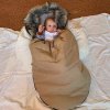 Dětský fusák New Baby s kožíškem světle šedý (Barva Šedá)