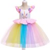 2018 New style 2 10 year summer dress Unicorn children princess dress Children s clothing girls as picture (4)