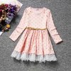 Spring Autumn Long Sleeves Children Girl Clothes Casual School Dress for Girls mini Tutu Dress Kids As Photo (2)
