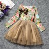 Spring Autumn Long Sleeves Children Girl Clothes Casual School Dress for Girls mini Tutu Dress Kids As Photo (8)