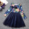 Spring Autumn Long Sleeves Children Girl Clothes Casual School Dress for Girls mini Tutu Dress Kids As Photo (9)