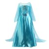 Girls Elsa Dress Costume Princess Anna Dresses Cosplay Party Summer Baby Kids Children Fancy Baby Girl 5