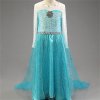 Girls Elsa Dress Costume Princess Anna Dresses Cosplay Party Summer Baby Kids Children Fancy Baby Girl Style 5