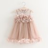 Menoea Girls Dress New 2018 Clothes 100 Summer Fashion Style Cartoon Cute Little White Cartoon Dress AZ666Pink C