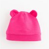 Kojenecká bavlněná čepička New Baby Kids tmavě růžová (Barva Růžová, Velikost 56 (0-3m))