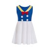 Girls Clothing snow white princess dress Clothing Kids Clothes belle moana Minnie Mickey dress birthday dresses duck