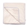 detska deka velvet oboustranna s ozdobnym lemovanim baby nellys 100 x 75 cm bezova