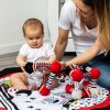 Edukační hračka Baby Ono pyramida Tiny Yoga red (Barva Červená)