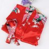 Puseky Kid Silk floral Robe Kimono Robes Bridesmaid Flower Girl Dress Bathrobe Sleepwear Night Gown Sleepwear 4