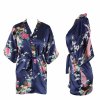 Puseky Kid Silk floral Robe Kimono Robes Bridesmaid Flower Girl Dress Bathrobe Sleepwear Night Gown Sleepwear 2