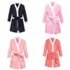 Children Bathrobes for Boys Velvet Sleepwear Baby Robes Pajamas for Girls Clothes Teens Striped Pijamas Kids 4