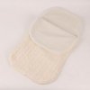 Baby sleeping bag baby thickening plus velvet knit warm sleeping bag wool stroller sleeping bag WHITE