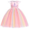 2018 New style 2 10 year summer dress Unicorn children princess dress Children s clothing girls as picture (19)