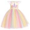 2018 New style 2 10 year summer dress Unicorn children princess dress Children s clothing girls as picture (21)