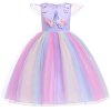 2018 New style 2 10 year summer dress Unicorn children princess dress Children s clothing girls as picture (18)