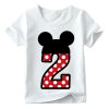 Baby boy girl happy birthday letter bow cute print clothes children funny T shirt round neck 11