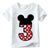 Baby boy girl happy birthday letter bow cute print clothes children funny T shirt round neck 12