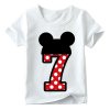 Baby boy girl happy birthday letter bow cute print clothes children funny T shirt round neck 16