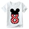 Baby boy girl happy birthday letter bow cute print clothes children funny T shirt round neck 17